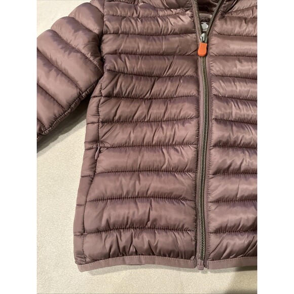 Save The Duck Kids Size 4 Years Puffer Coat Soft Purple Animal Free 4T - Picture 2 of 16